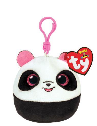Ty Squishy Beanies Bamboo Panda Clip