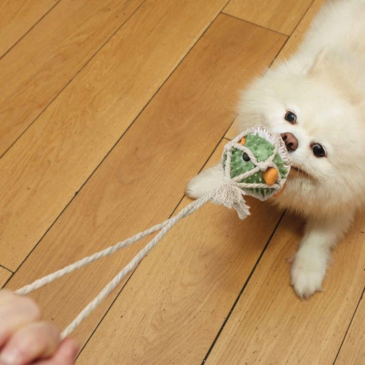 Kikkerland Kobe Pufferfish Tug Dog Toy