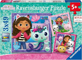 Ravensburger 3x49pc Jigsaw Puzzle Gabbys Dollhouse