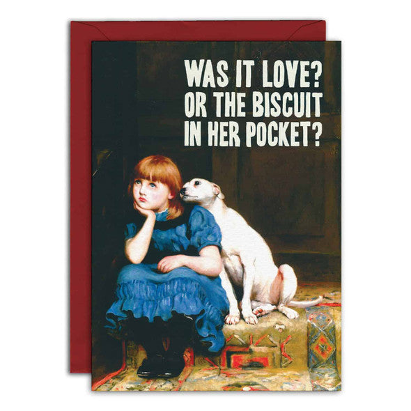 Bewilderbeest Renaissance Vandalism Greeting Card Biscuit