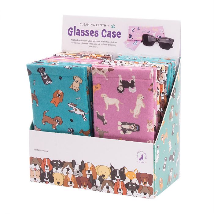 The Dog Collective Snap Shut Glasses Case and Cleaning Cloth