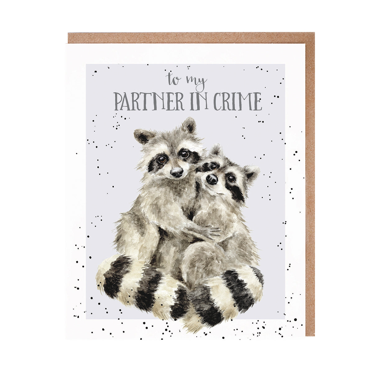 Wrendale Fur Feather And Whiskers Greeting Card Partner In Crime