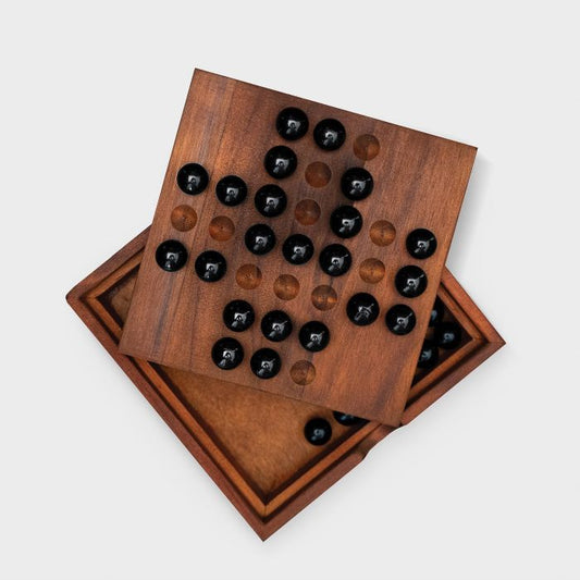 Iron and Glory Deluxe Wooden Game Board Solitaire