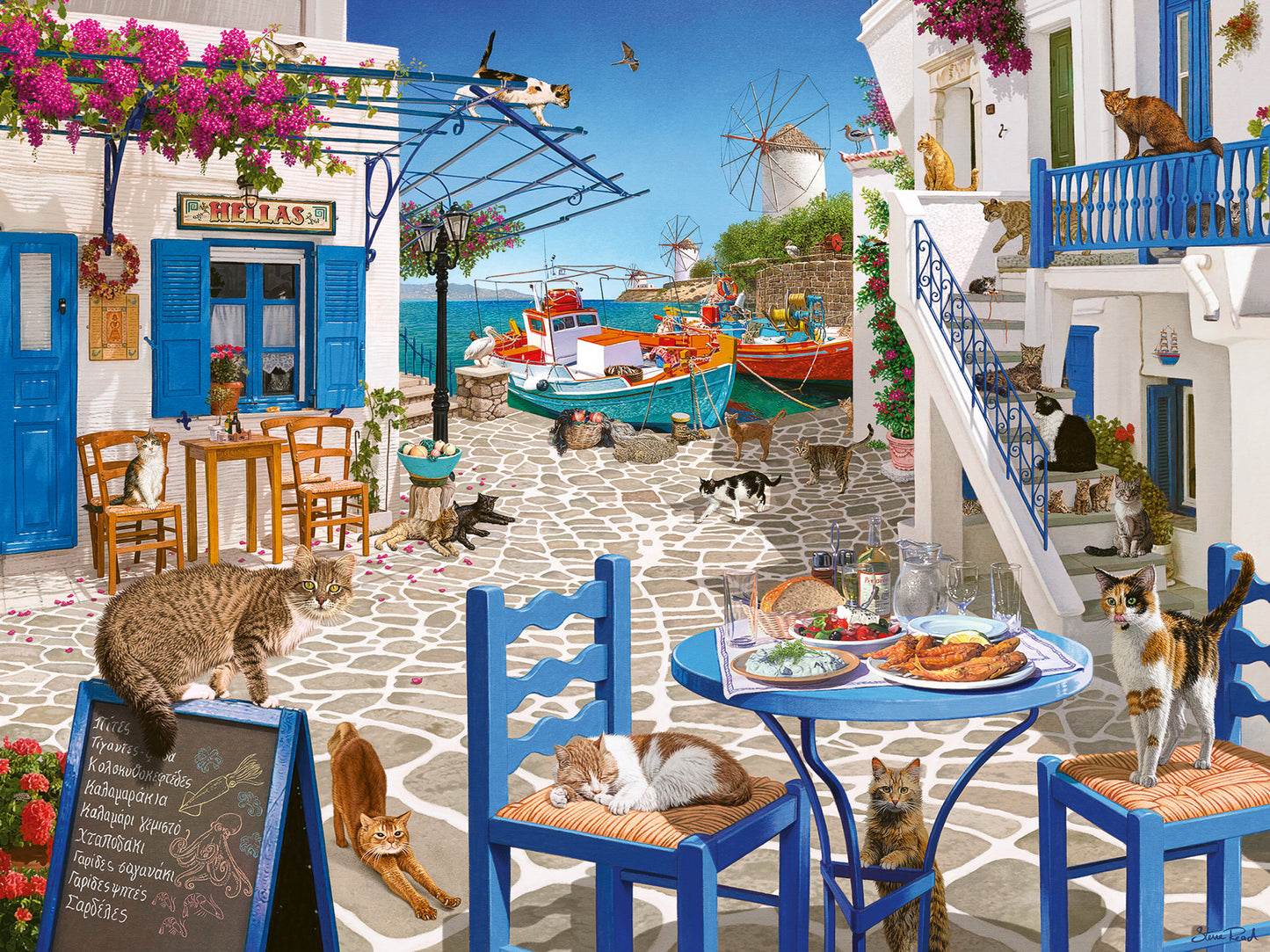 Ravensburger 1500pc Jigsaw Puzzle Cats Of Mykonos