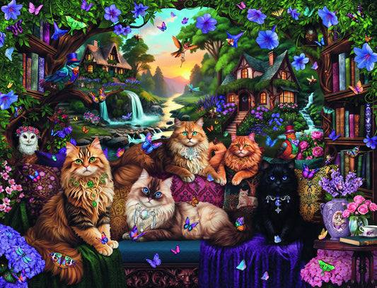 Ravensburger 2000pc Jigsaw Puzzle Cat Tail Cottage