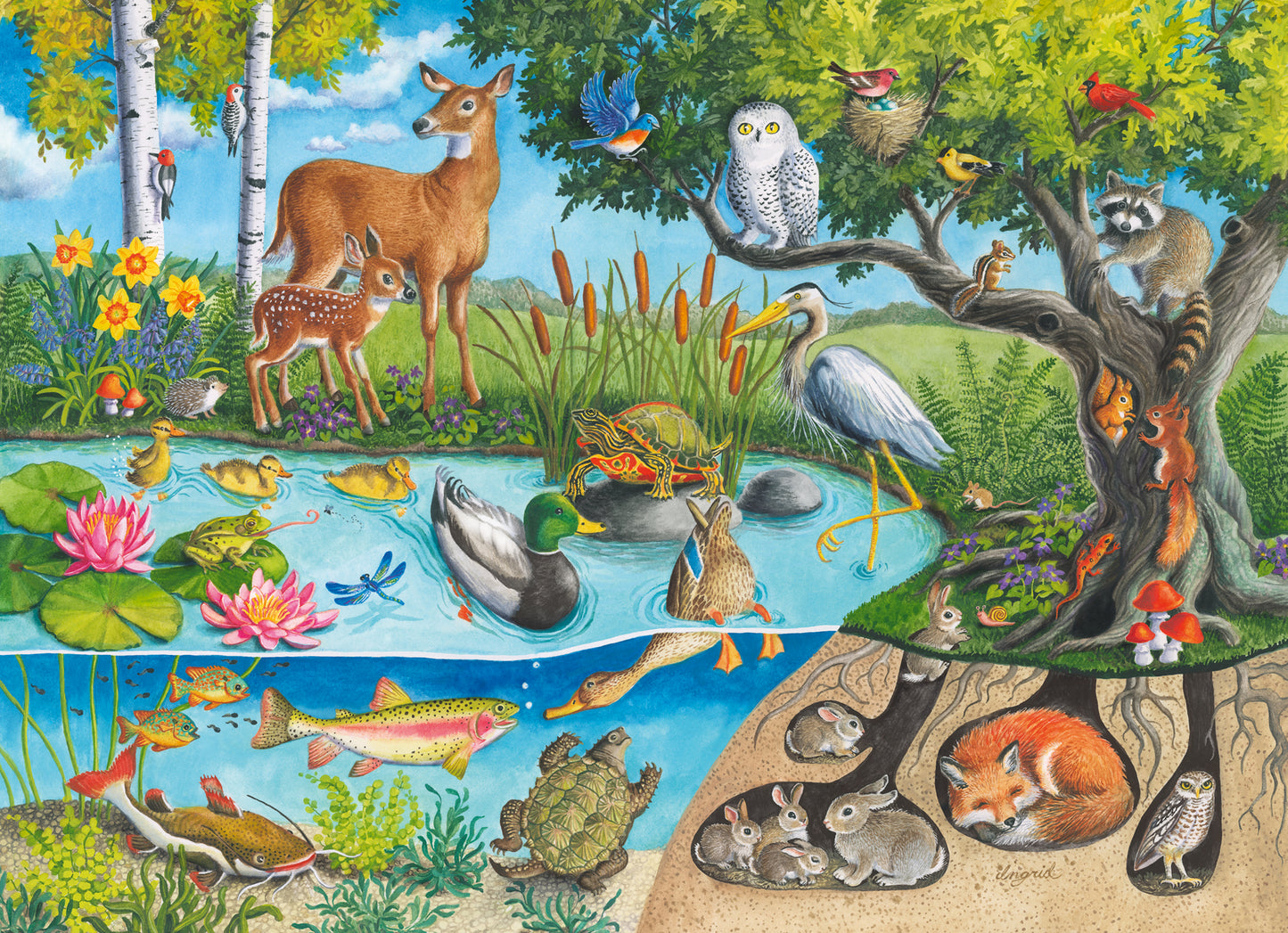 Ravensburger 60pc Jigsaw Puzzle Animals Above and Below