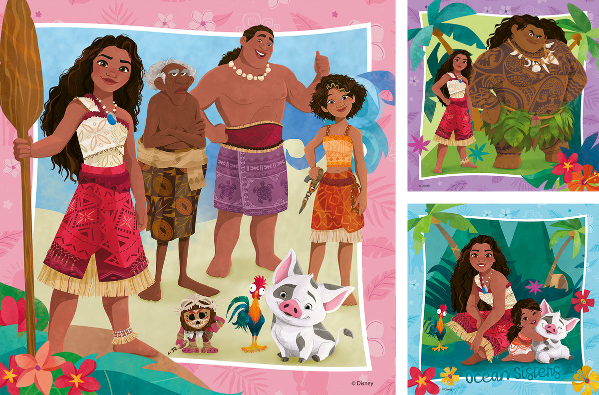 Ravensburger 3x49pc Jigsaw Puzzle Moana Off to New Adventures