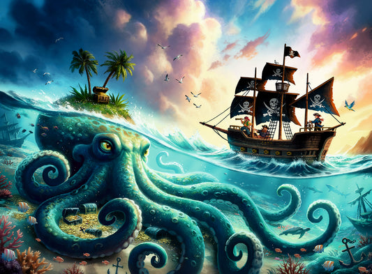 Ravensburger 100pc Jigsaw Puzzle Octopus Treasure