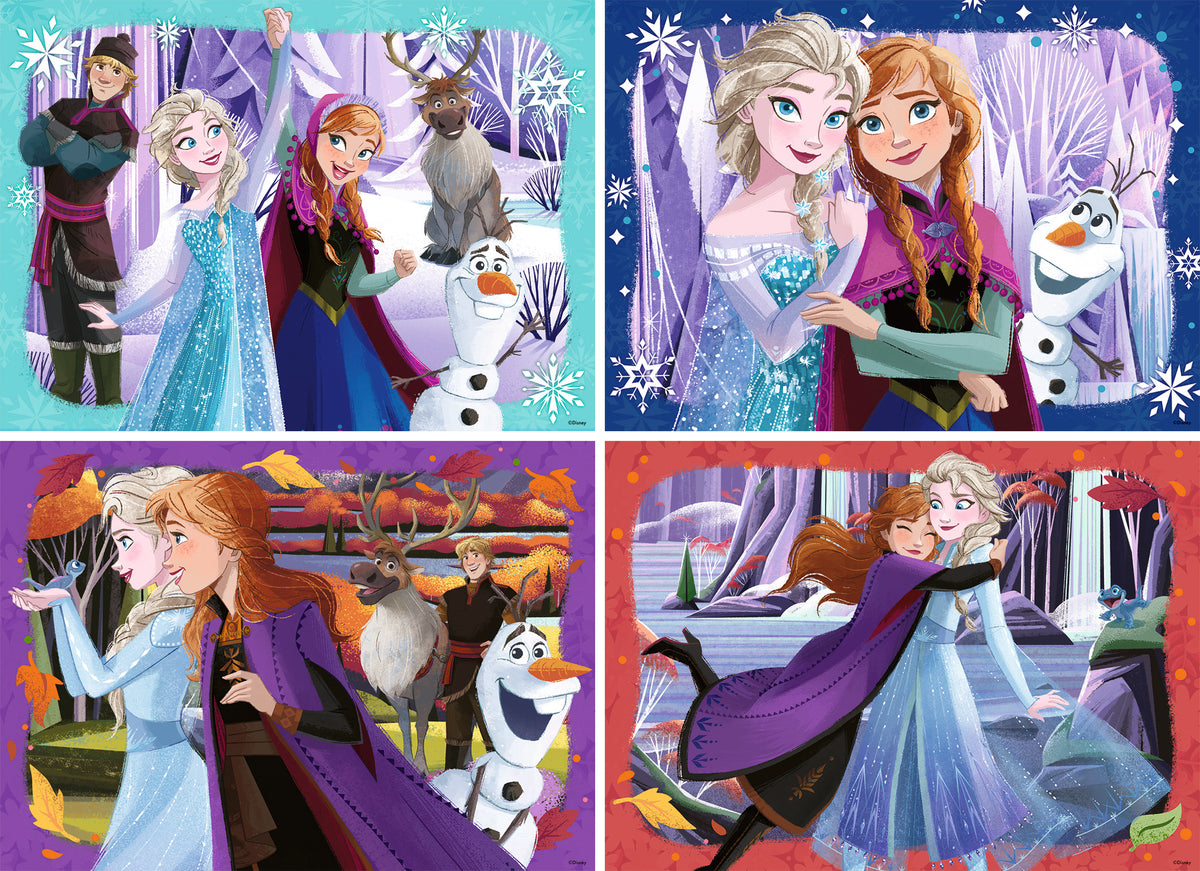 Ravensburger 4x100pc Jigsaw Puzzle Disney Frozen Family Forever