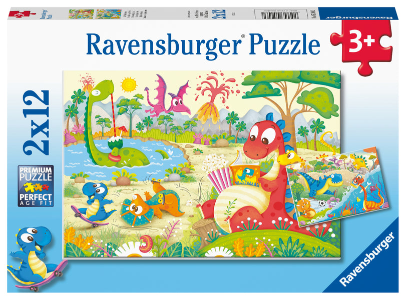 Ravensburger 2x12pc Jigsaw Puzzle My Dino Friends