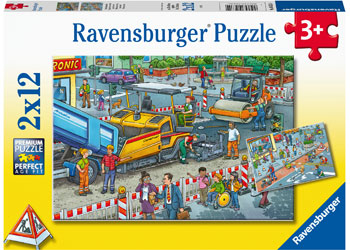 Ravensburger 2x12pc Jigsaw Puzzle Road Works