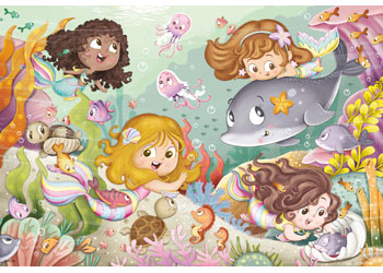 Ravensburger 2x12pc Jigsaw Puzzle Fairies and Mermaids