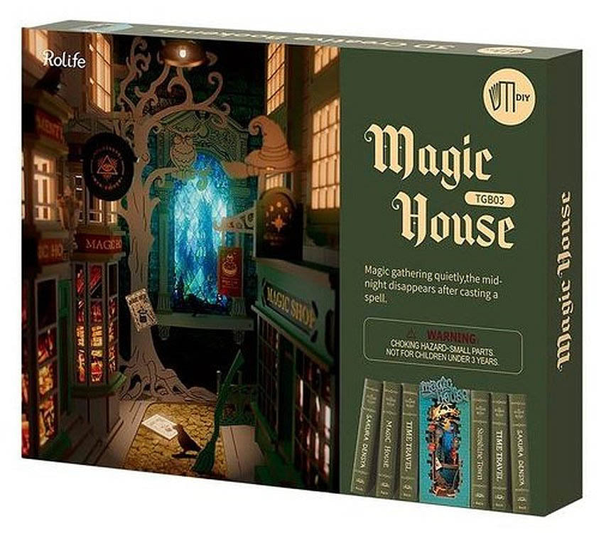Rolife Book Nook and Wonderland Magic House