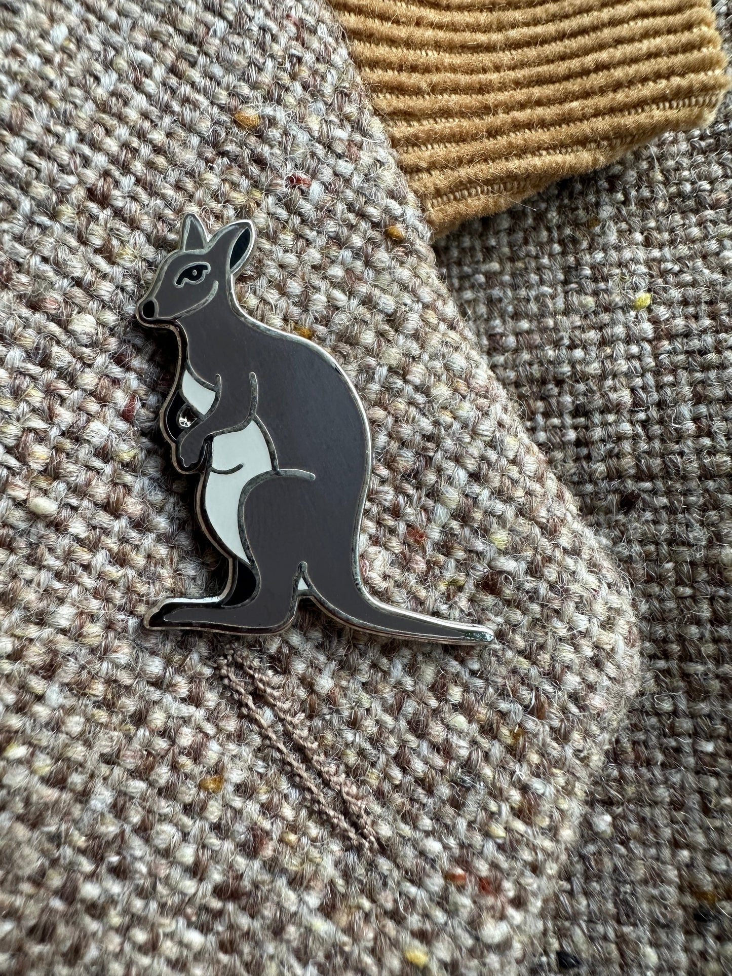 Pigment by Monica Reeve Enamel Pin Wallaby