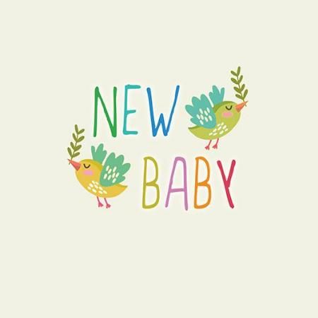 Skye's the Limit Emboldened New Baby Greeting Card