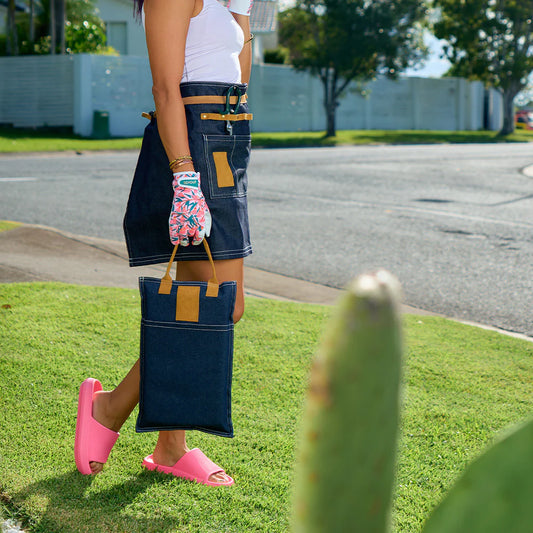 Annabel Trends Sprout Denim Kneeling Mat