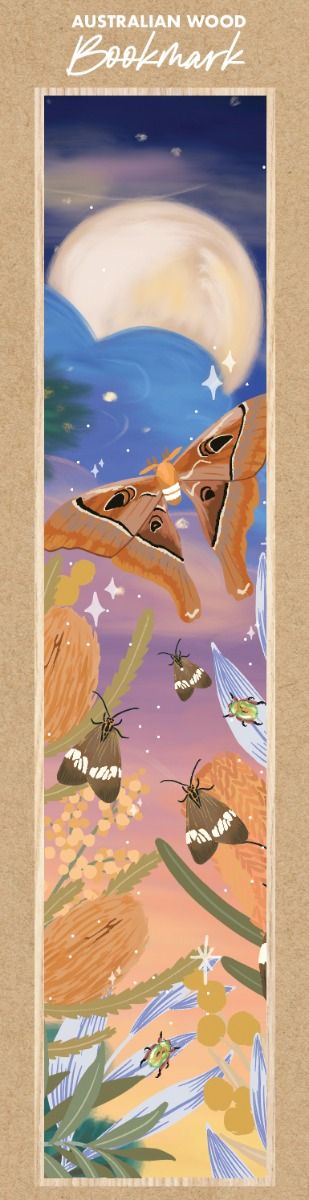 Christie Williams Moonlight Wooden Bookmark