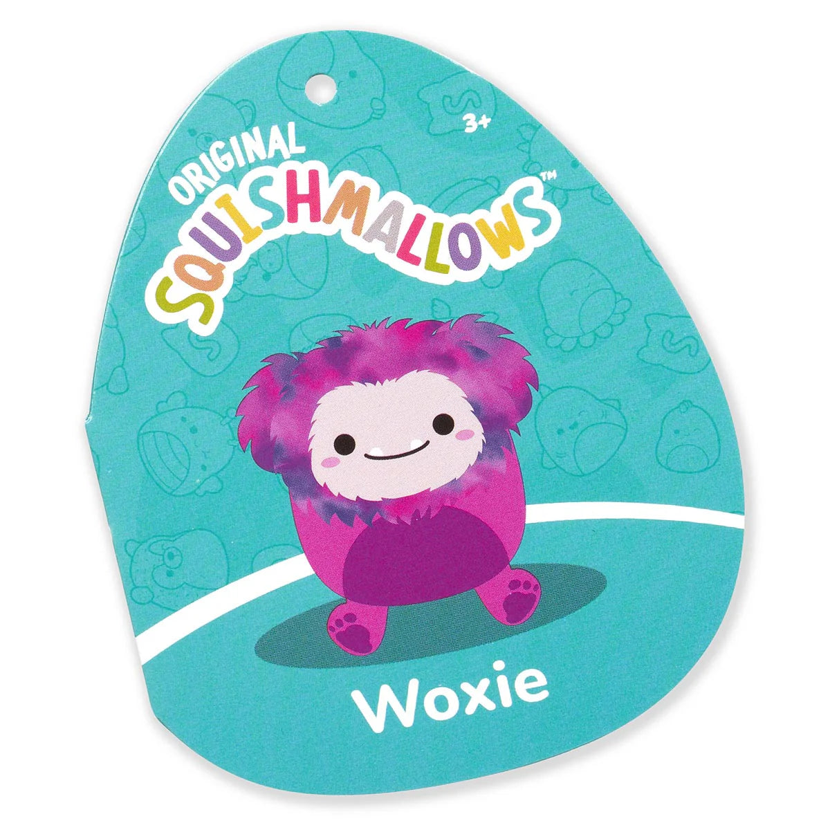 Squishmallow Plush 7.5inch Woxie the Magenta Bigfoot