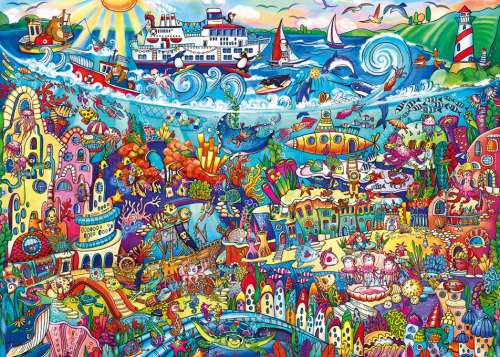 Heye Triangular 1000pc Jigsaw Puzzle Magic Sea