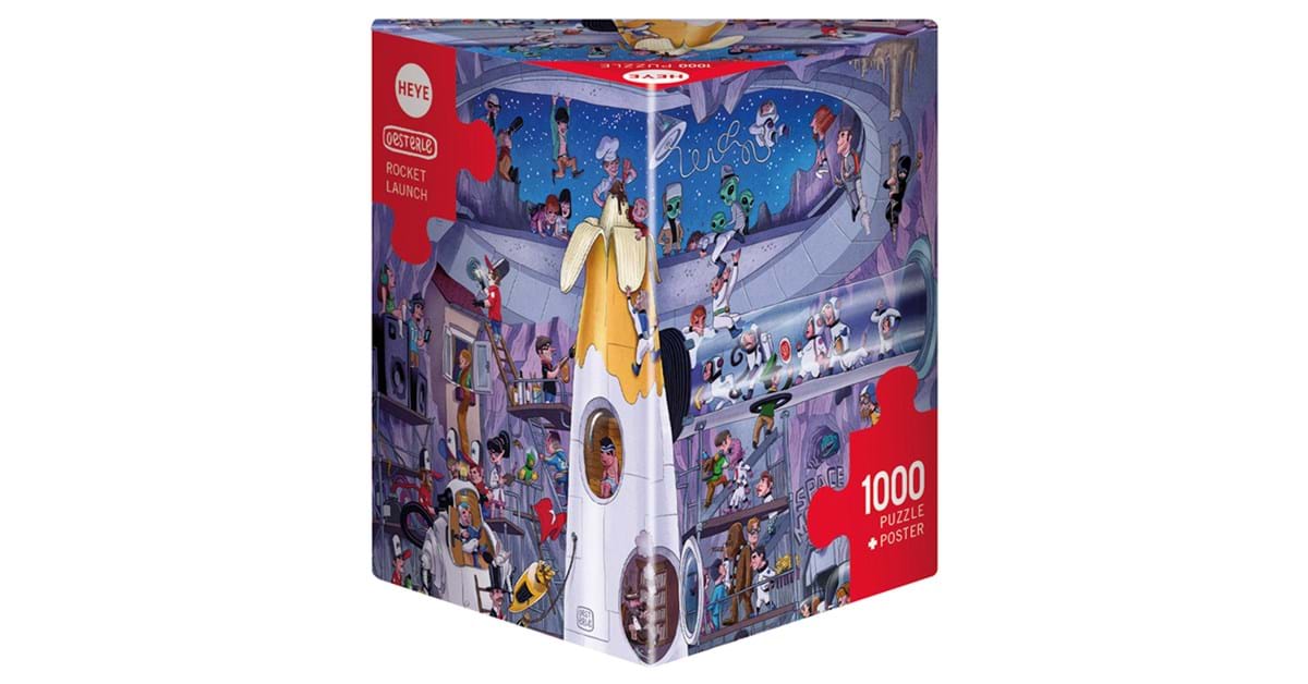 Heye Triangular 1000pc Jigsaw Puzzle Rocket Launch