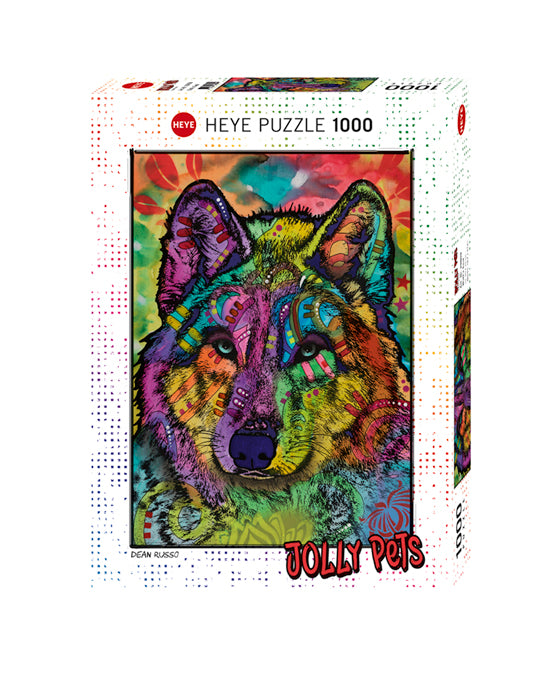 Heye 1000pc Jigsaw Puzzle Jolly Pets Wolfs Soul By Dean Russo