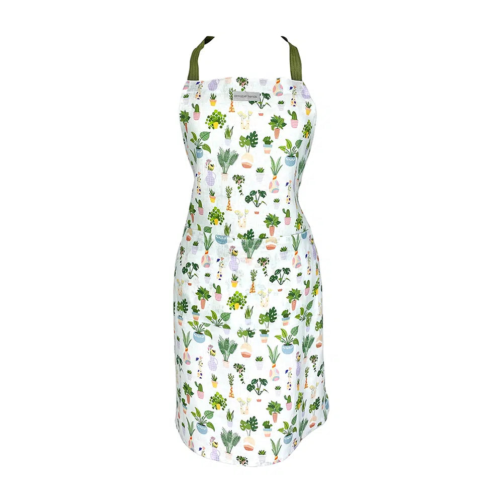 Annabel Trends Apron Linen Plant Lover