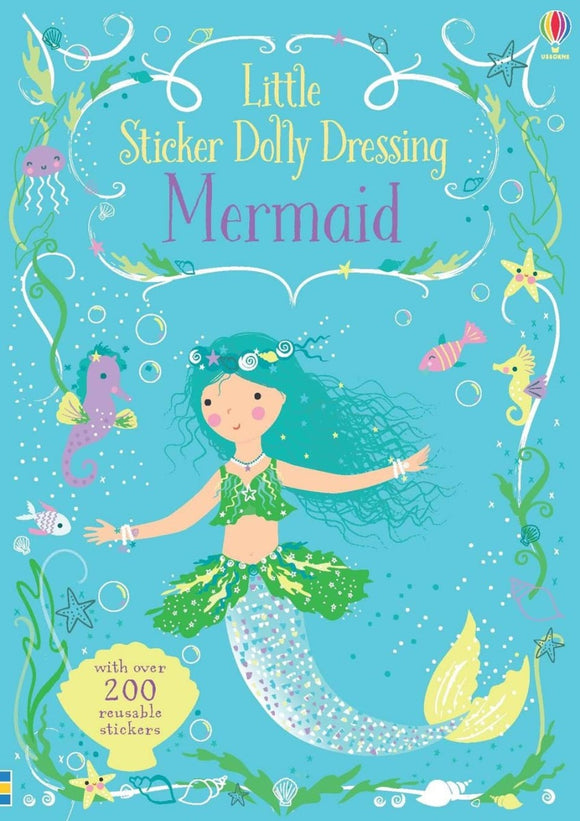 Little Sticker Dolly Dressing Mermaid Usborne Softcover Activity Book