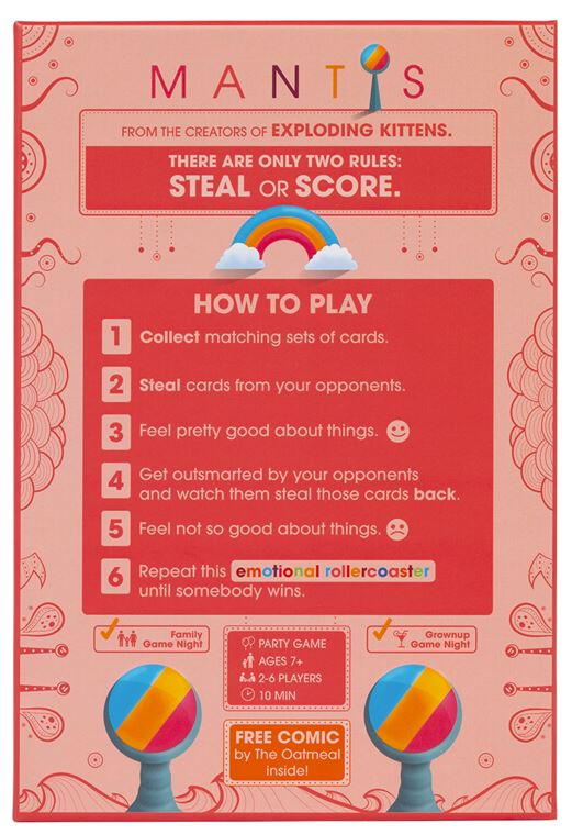 Mantis A Card Game Of Rainbows And Revenge