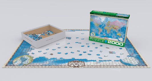 Eurographics 2000pc Jigsaw Puzzle Map of the World