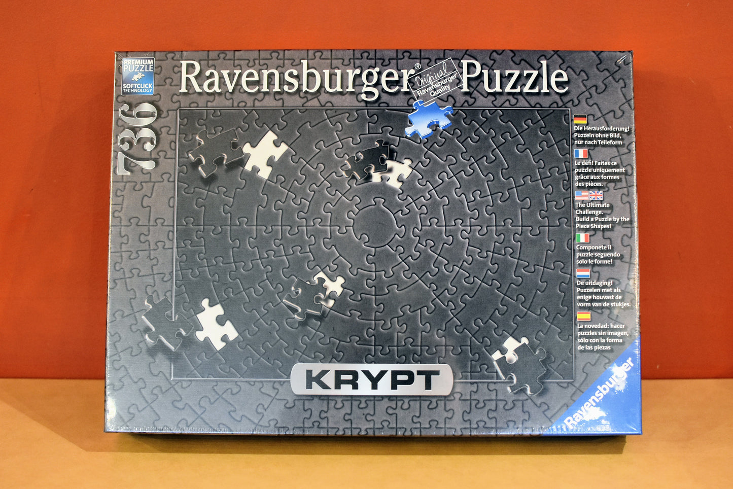 Ravensburger 736pc Jigsaw Puzzle Krypt Black Swirl