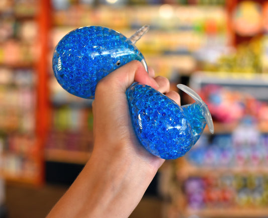 Squishy Gel Orb Narwhal Sensory Toy