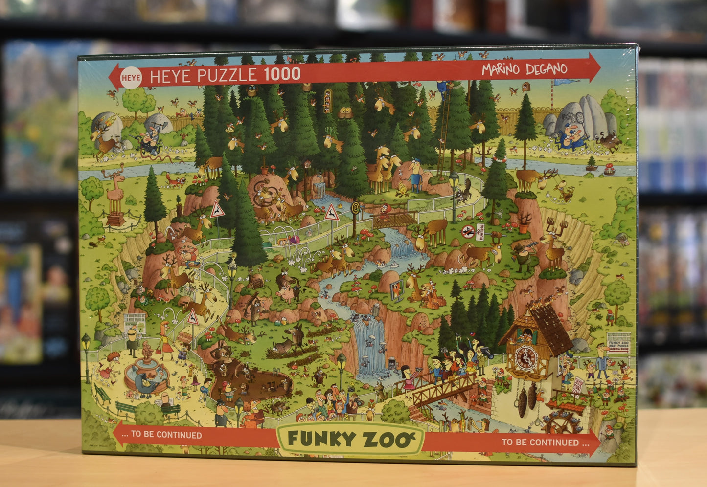 Heye 1000pc Jigsaw Puzzle Funky Zoo Black Forest Habitat