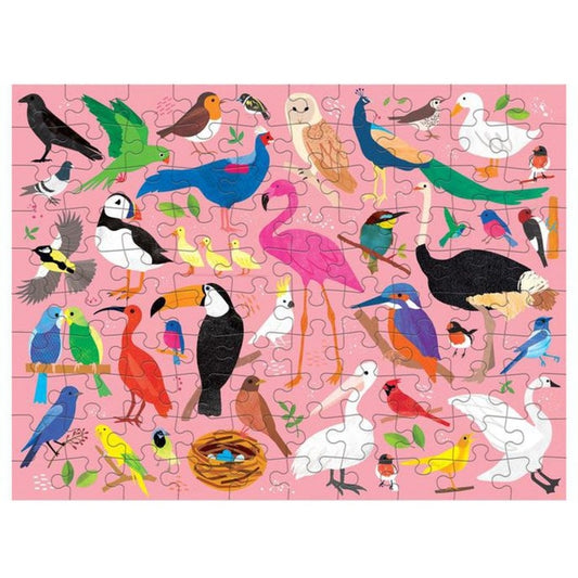 Mudpuppy100pc Double-Sided Jigsaw Puzzle Bugs & Birds