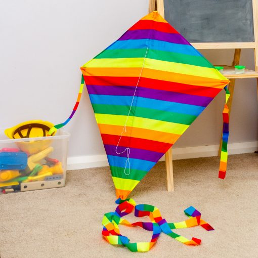 High As A Kite Single Line Kite Diamond Rainbow