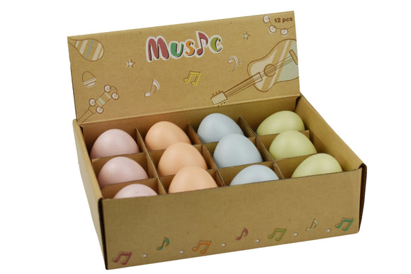 Calm & Breezy Wooden Egg Maraca Shaker Assorted Colours