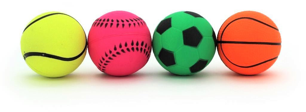 Neon Sports Bouncing Ball