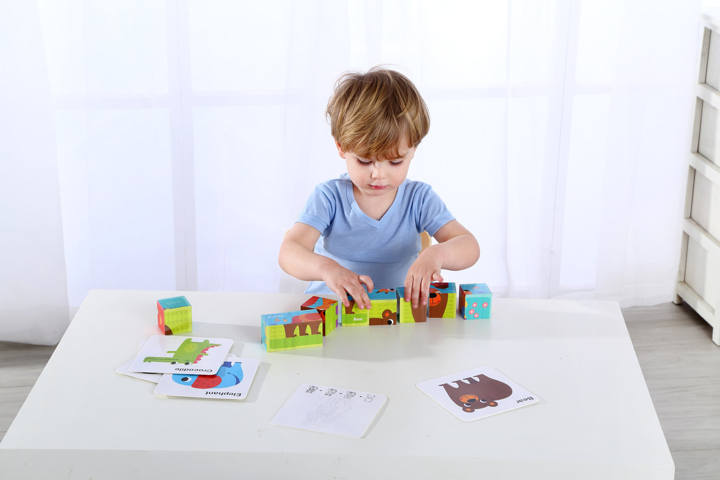 Tooky Toy 9pc Animal Block Puzzle