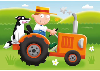 Ravensburger My First Puzzles Travel Far by Train, Bus, Tractor & Car Set Of 4