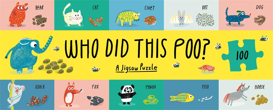100pc Jigsaw Puzzle Who Did This Poo? By Claudia Boldt