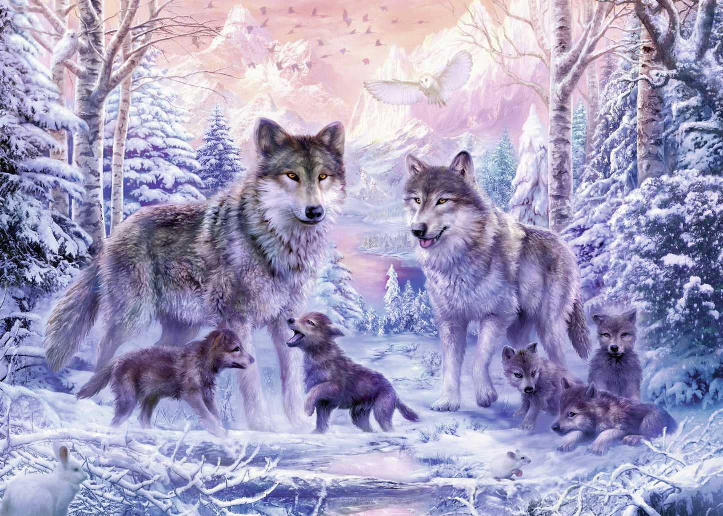 Ravensburger 1000pc Jigsaw Puzzle Arctic Wolves