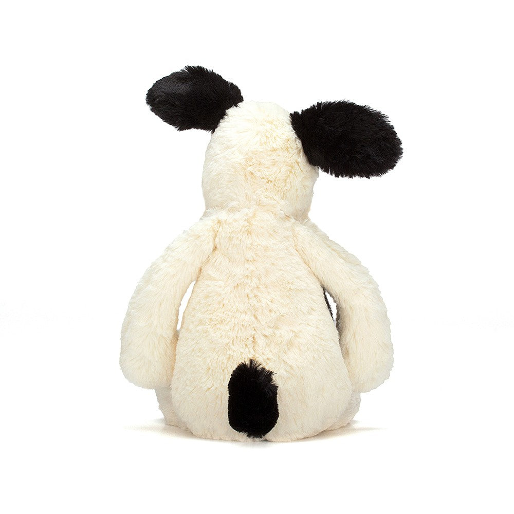 Jellycat Plush Bashful Puppy Black & Cream Small