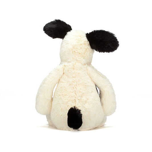 Jellycat Plush Bashful Puppy Black & Cream Small
