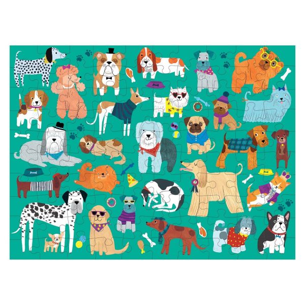 Mudpuppy 100pc Double-Sided Jigsaw Puzzle Cats & Dogs