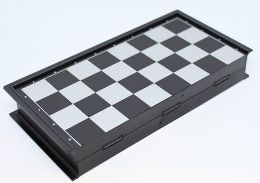 3-In-1 Combo Set with Chess Checkers and Backgammon on a Small Magnetic Travel Board