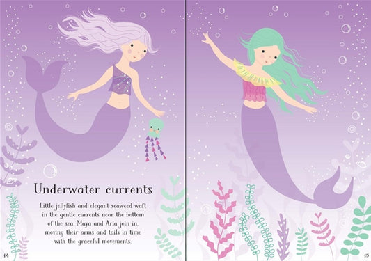 Little Sticker Dolly Dressing Mermaid Usborne Softcover Activity Book