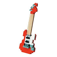 Nanoblock Electric Guitar Red 2