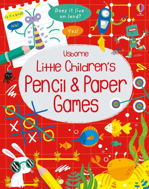 Little Childrens Pencil and Paper Games Activity Book Usborne Softcover Book