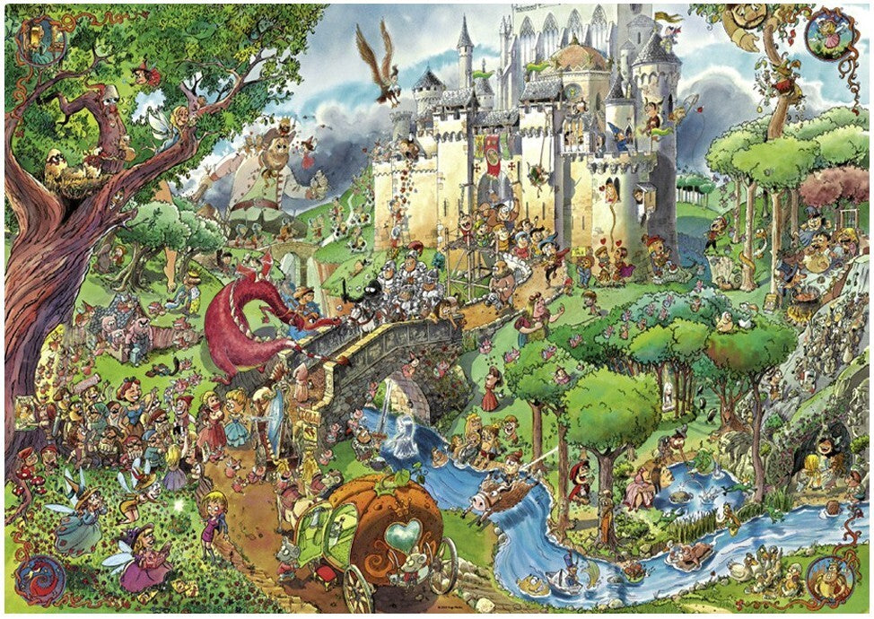 Heye Triangular 1500pc Jigsaw Puzzle Fairytale