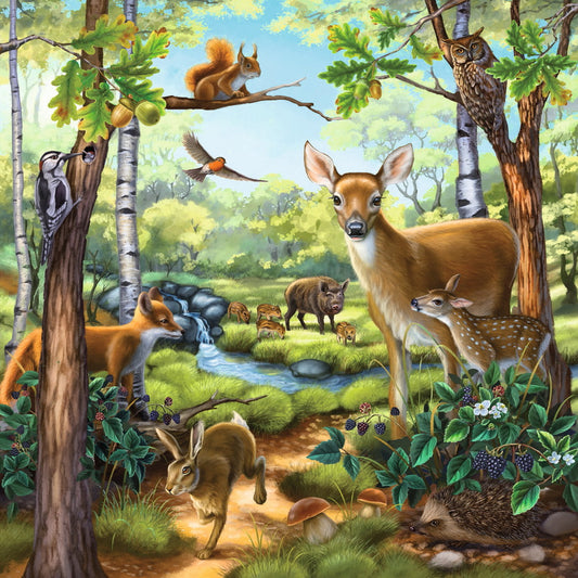 Ravensburger 3x49pc Jigsaw Puzzle Forest Zoo & Pets