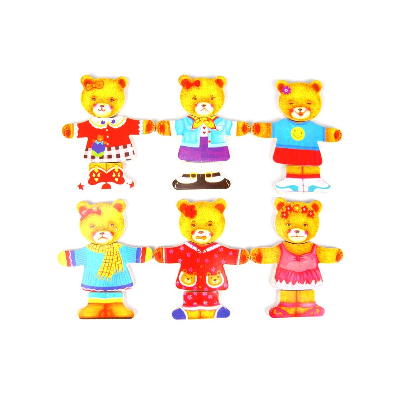 Kaper Kidz Dressing Bear Girl Puzzle Box